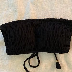 Victoria secret black strappy back bandeau bikini
